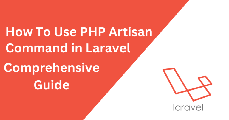 How To Use Php Artisan Command in Laravel