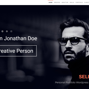 Selfer – Minimal Personal Portfolio WordPress Theme
